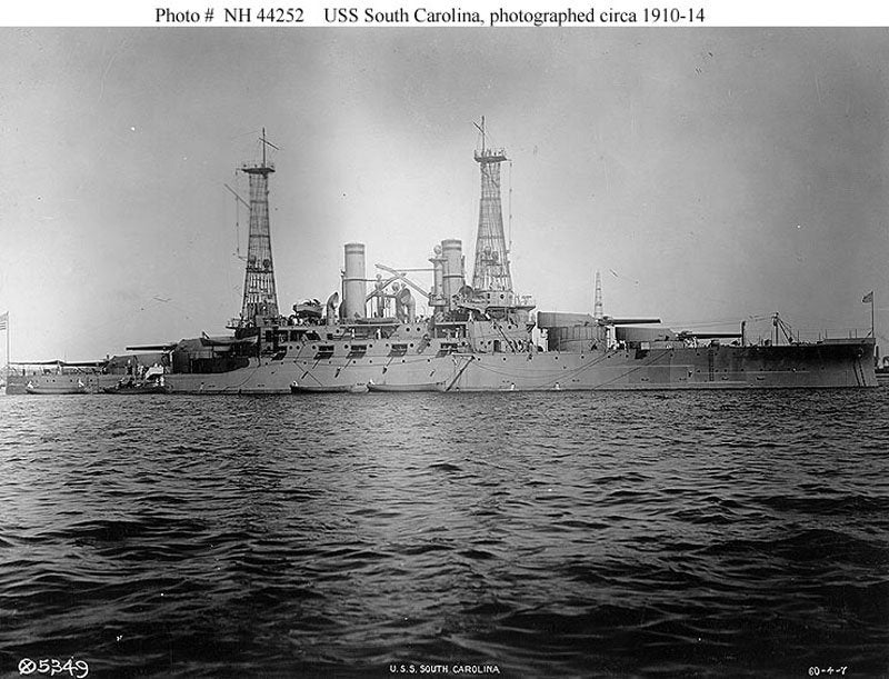 Uss Southcarolina Bb26 6 A4 Photo Print