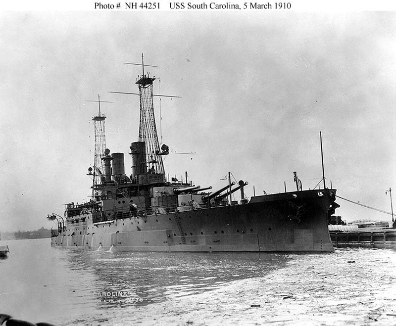 Uss Southcarolina Bb26 A4 Photo Print