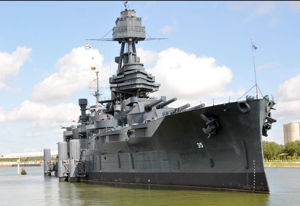 Uss Texas Bb35 9 A4 Photo Print