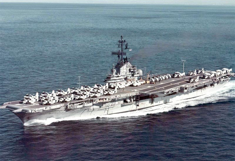 Uss Ticonderoga Cv14 Aircraft Carrier United States A4 Photo Print