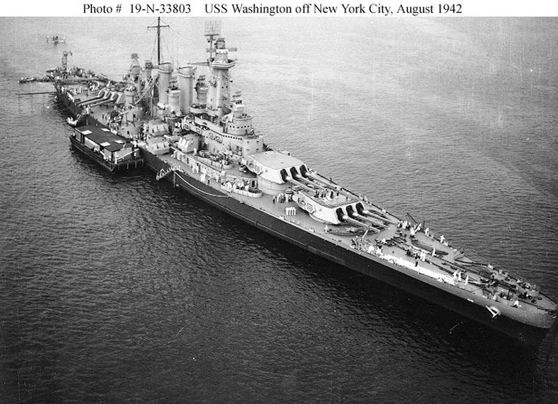 Uss Washington Bb56 4 A4 Photo Print