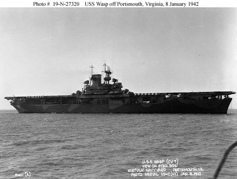 Uss Wasp Cv7 6 A4 Photo Print