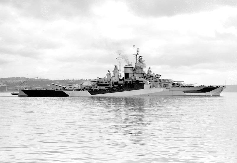Uss West Virginia Bb48 Battleship United States A4 Photo Print