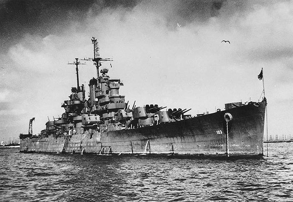 Uss Wilkes Barre Cl103 Light Cruiser Warship Usn A4 Photo Print
