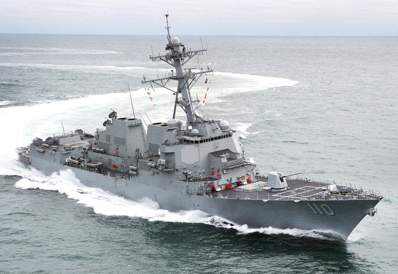 Uss William P Lawrence Ddg110 A4 Photo Print