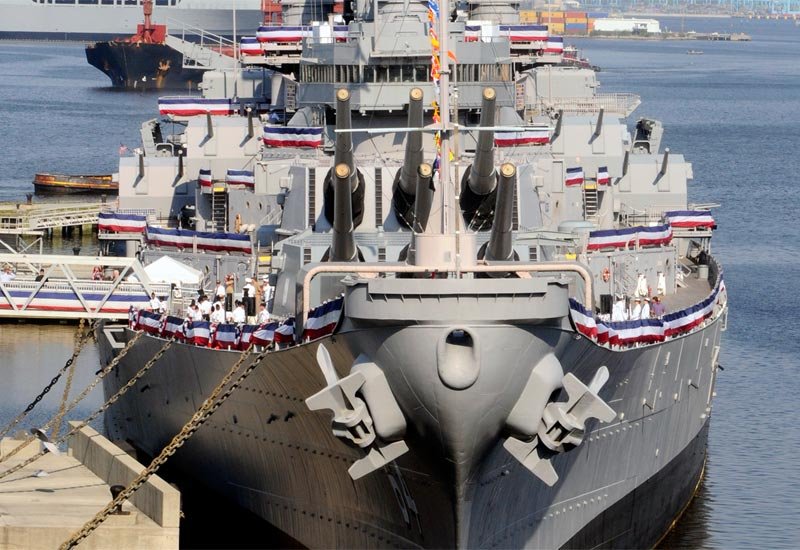 Uss Wisconsin Bb64 Battleship United States A4 Photo Print