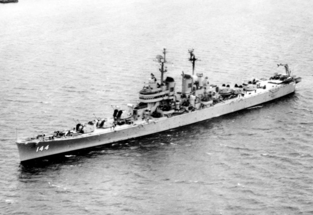 Uss Worcester  Cl144 Light Cruiser Warship Usnavy A4 Photo Print