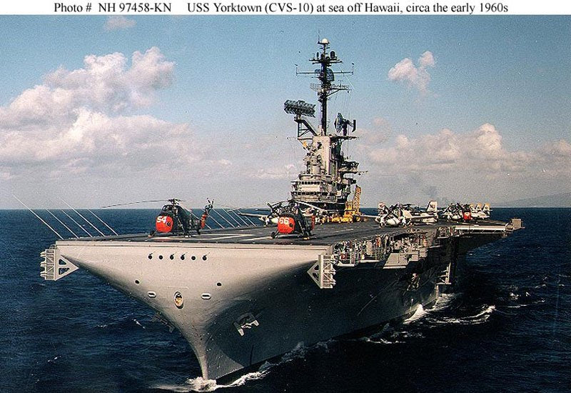 Uss Yorktown Cv10 A4 Photo Print