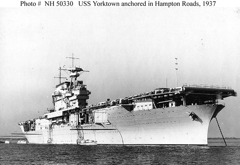 Uss Yorktown Cv5 2 A4 Photo Print