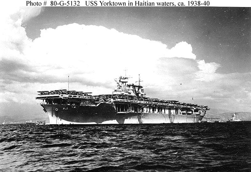 Uss Yorktown Cv5 3 A4 Photo Print