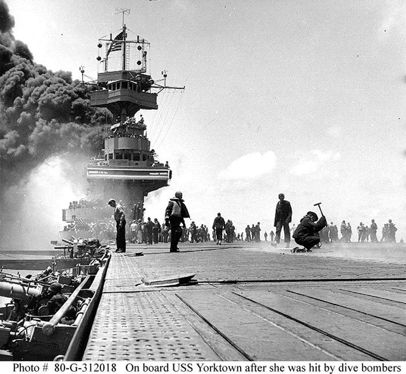 Uss Yorktown Cv5 6 A4 Photo Print