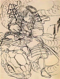 Utagawa Kuniyoshi a samurai overwhelming a giant serpent Art A4 Photo Print