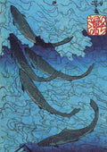 Utagawa Kuniyoshi sharks tagawa Kuniyoshi sharks CROP A4 Photo Print