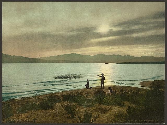 Utah Utah Lake Vintage A4 Photo Print