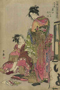 Utamaro Kitagawa 1753 1806 Omando ogie oiyo takeji 1785 A4 Photo Print