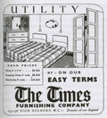 Utility Bedroom Set 1940s Vintage Retro Advert Poster