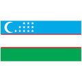 Uzbekistan Flag N452 A4 Photo Print