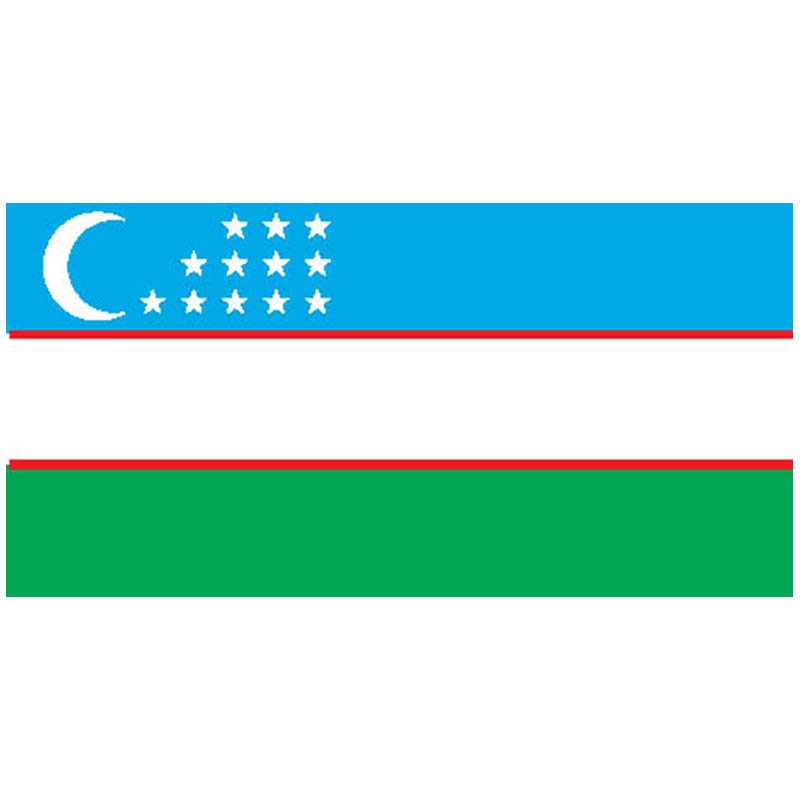 Uzbekistan Flag N452 A4 Photo Print