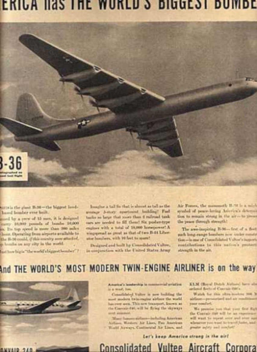 V36 Bomber Flight Vintage Retro Advert Ads A4 Photo Print