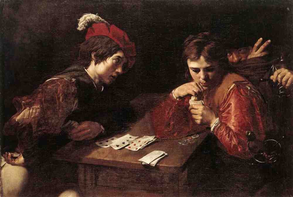 VALENTIN DE BOULOGNE Card Sharpers A4 Photo Print