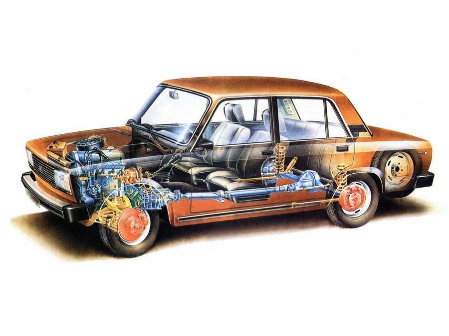 VAZ 2105 cutaway A4 Photo Print