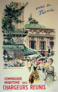 VERS PARIS Vintage Advert A4 Photo Print