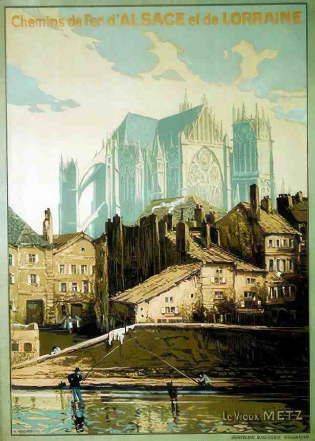 VIEUX METZ Vintage Advert A4 Photo Print