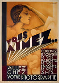 VOUS AIMEZ Advert A4 Photo Print