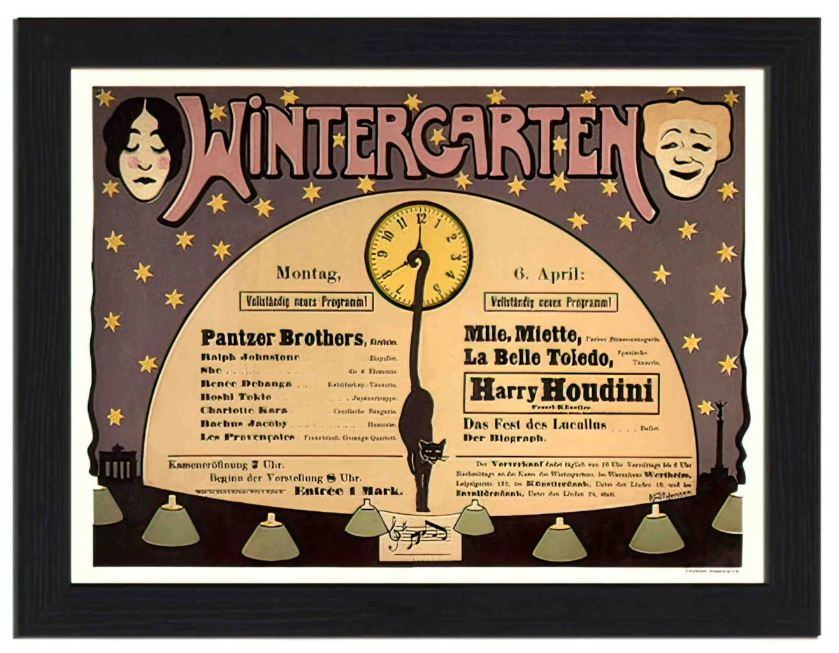 VP FRAME 150201 wintergarten harry houdini 1 Advert A4 Photo Print