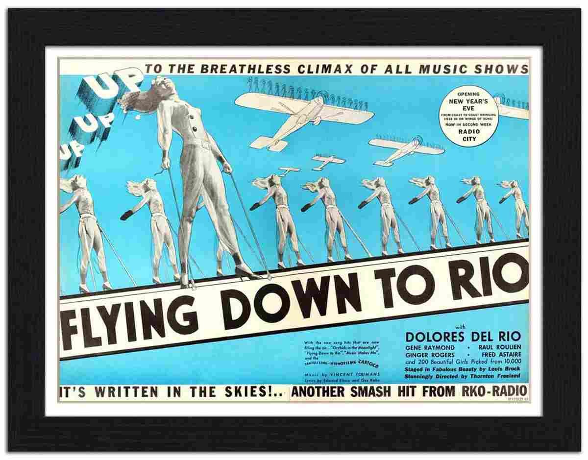 VP FRAME 150629 01 flting down to rio poster Advert A4 Photo Print