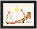 VP FRAME 150730 03 pin up girl 1958 march Advert A4 Photo Print