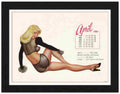 VP FRAME 150730 04 pin up girl 1958 april Advert A4 Photo Print
