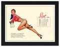 VP FRAME 150730 09 pin up girl 1958 september Advert A4 Photo Print