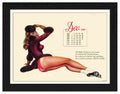 VP FRAME 150730 12 pin up girl 1958 december Advert A4 Photo Print