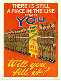 VP12629 01 there is still a place in the line for you 2 Advert A4 Photo Print