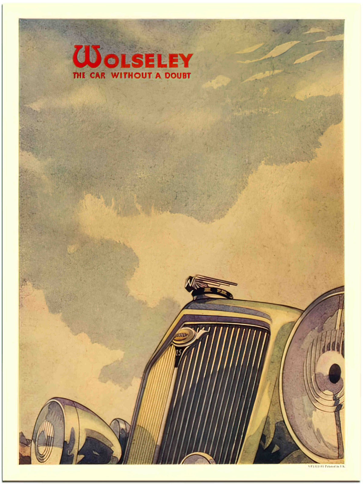 VP1313 01 wolseley the car without a doubt 1930s 2 Advert A4 Photo Print