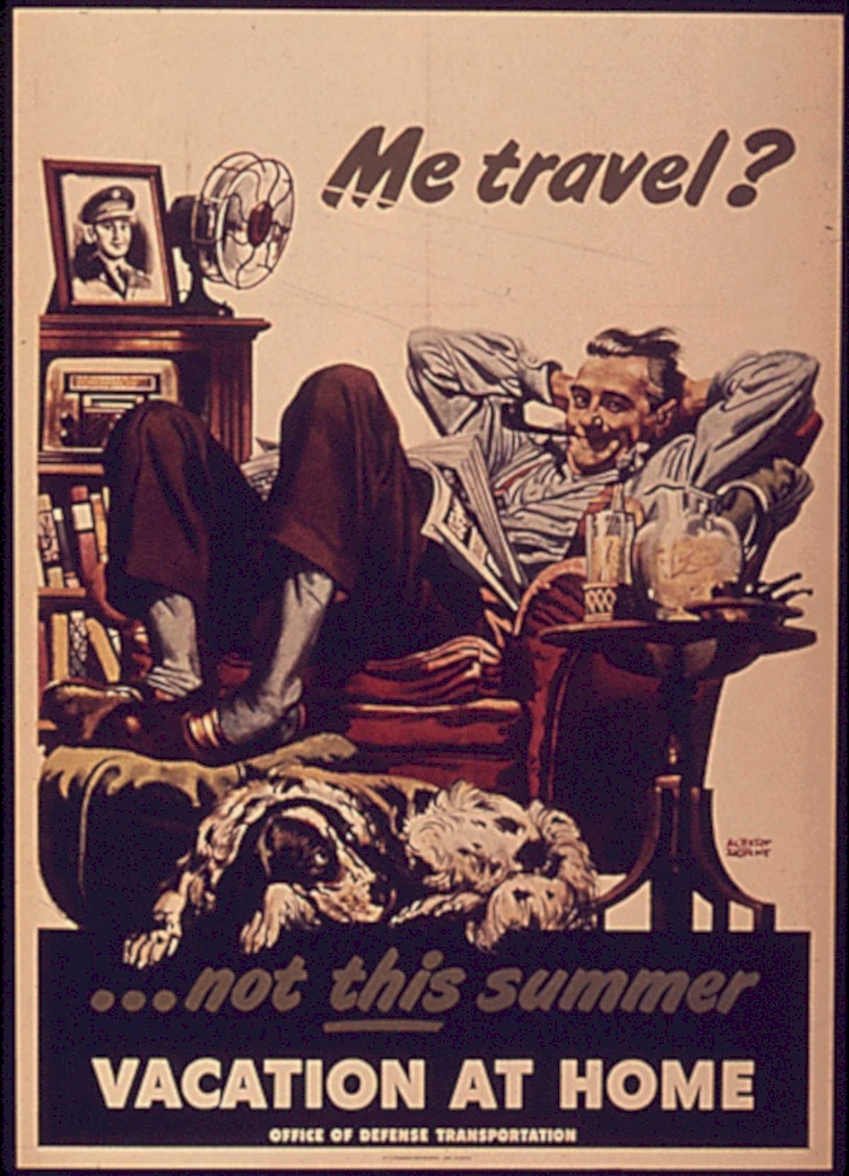 Vacation Home Vintage Retro Advert Poster A4 Photo Print