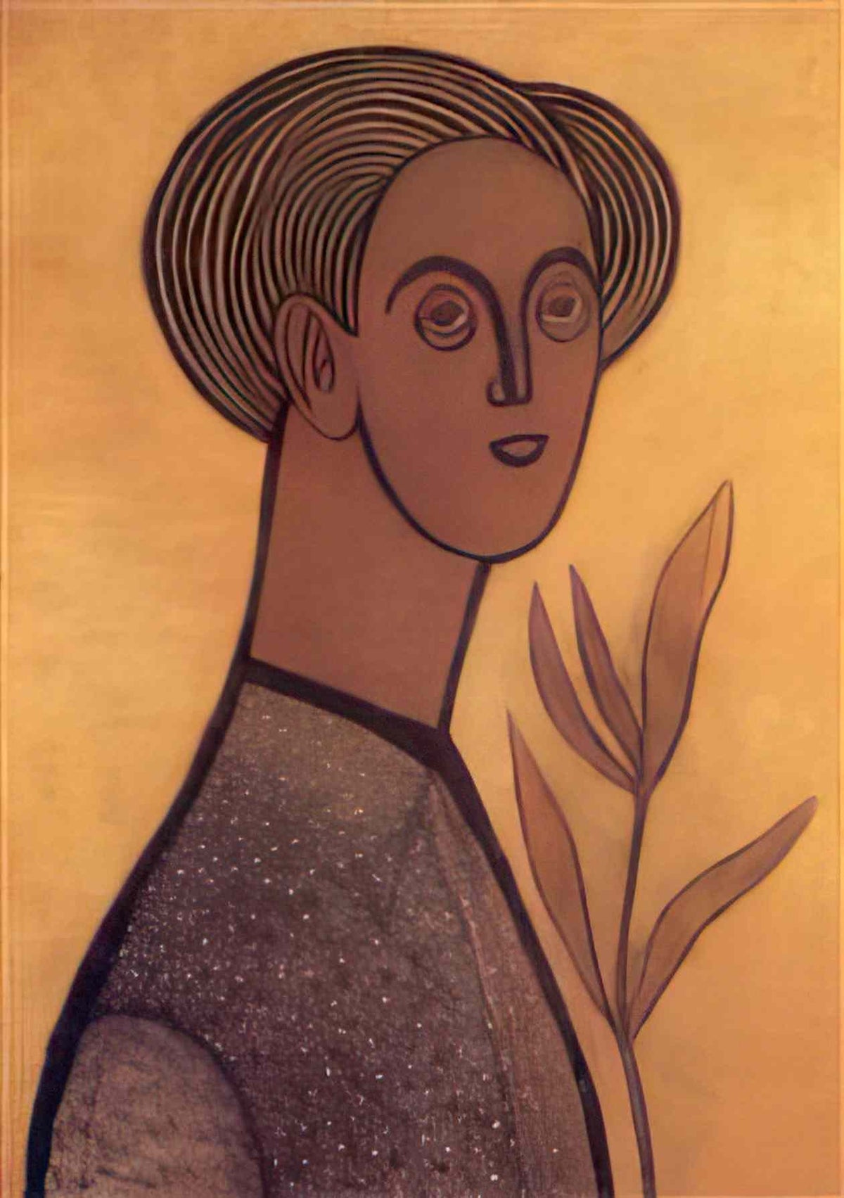 Vajda Lajos self portrait 1936 Art A4 Photo Print
