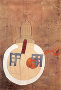 Vajda Lajos tower with still life on a plate 1936 Art A4 Photo Print