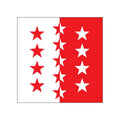 Valais Flag N2426 A4 Photo Print