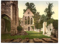 Valle Crucis Abbey Llangollen Vintage A4 Photo Print