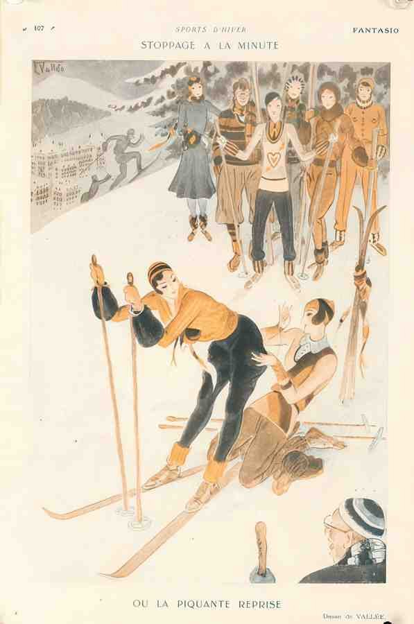 ValleeSki Vintage Advert A4 Photo Print