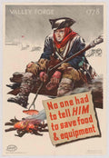 Valley Forge Soldier 2 American World War II Advert Poster