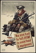 Valley Forge Soldier Vintage Retro Advert Poster A4 Photo Print