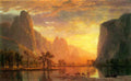 Valley In Yosemite Bierstadt A4 Photo Print