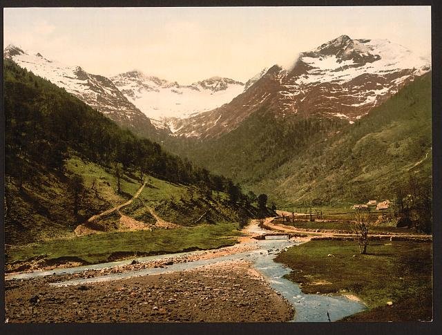 Valley of Lys II Luchon Pyrenees Vintage A4 Photo Print