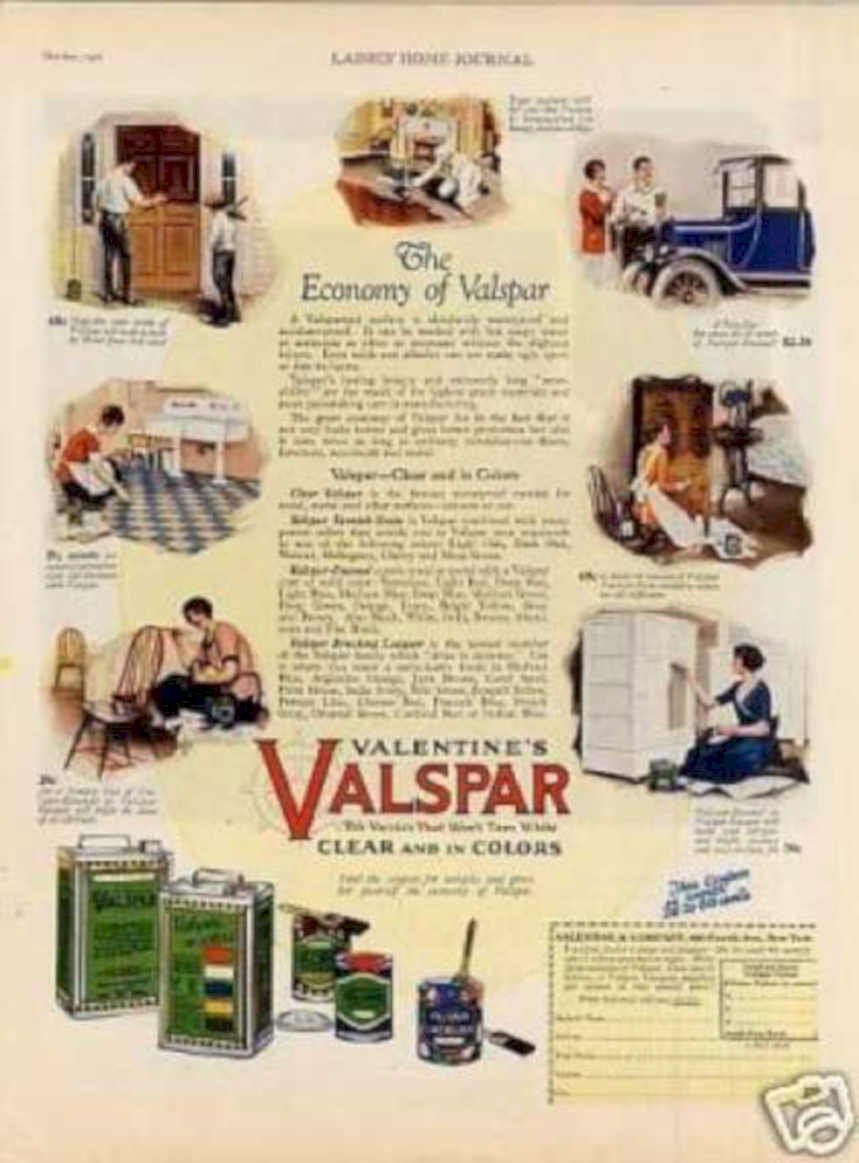 Valspar Kitchen Paint Vintage Retro Advert Ads A4 Photo Print
