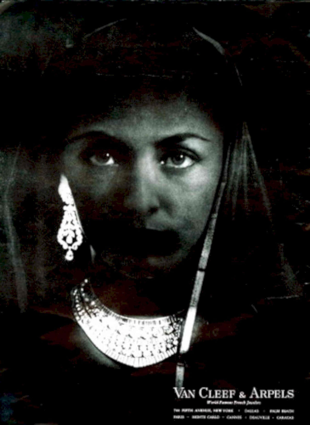 Van Cleef Jewelry 1950s Vintage Retro Advert Poster