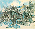 Van Gogh Old Vineyard With Peasant Woman, 1890, 43.5x54 Cm, Art A4 Photo Print