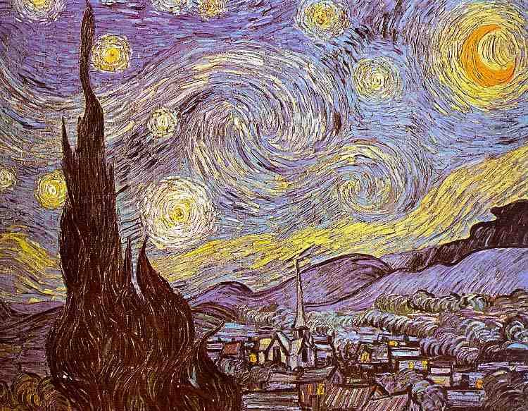 Van Gogh The Starry Night A4 Photo Print